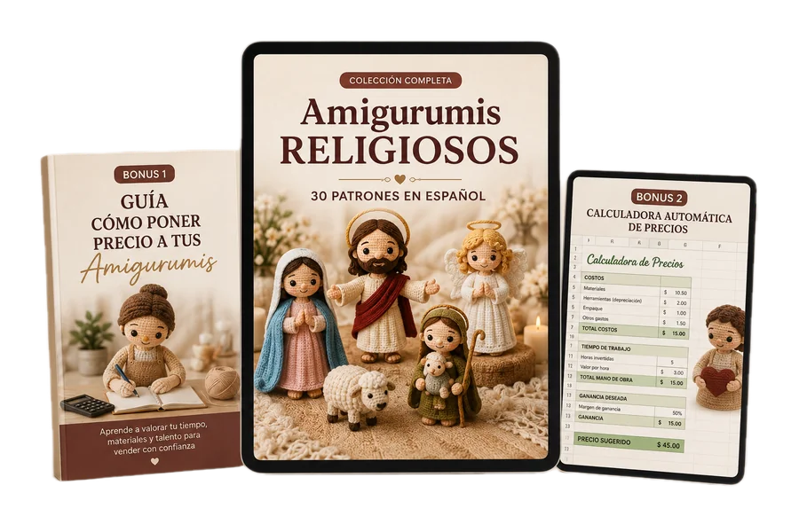 Colección completa de amigurumis religiosos — más de 30 patrones